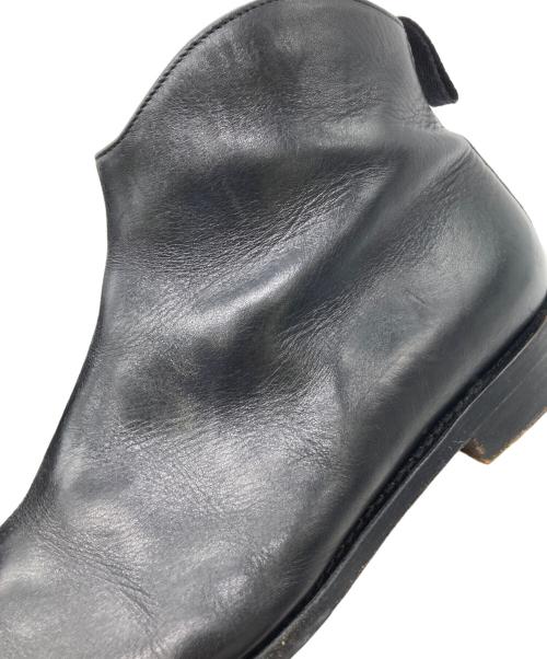 PARABOOT（パラブーツ）PARABOOT (パラブーツ) ポインテッドトゥ ハーフサイドゴアブーツ ブラック サイズ:8の古着・服飾アイテム