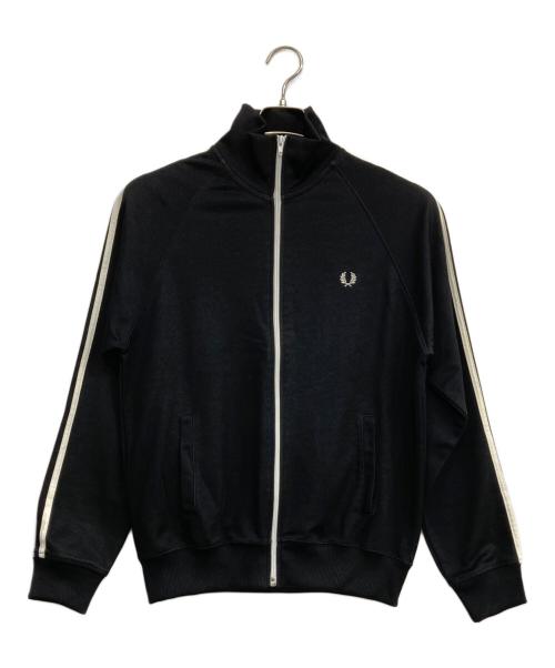 FRED PERRY（フレッドペリー）FRED PERRY (フレッドペリー) トラックジャケット ブラック×ホワイト サイズ:Sの古着・服飾アイテム