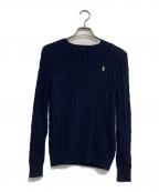 POLO RALPH LAURENポロ・ラルフローレン）の古着「ケーブルニット」｜ネイビー