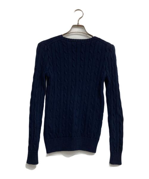 POLO RALPH LAUREN（ポロ・ラルフローレン）POLO RALPH LAUREN (ポロ・ラルフローレン) ケーブルニット ネイビー サイズ: XSの古着・服飾アイテム