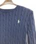 中古・古着 POLO RALPH LAUREN (ポロ・ラルフローレン) ケーブルニット ネイビー サイズ: XS：8000円