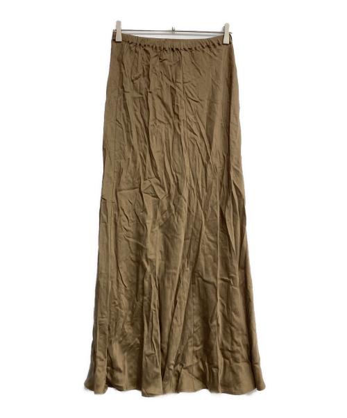 EVERYDAY I LIKE.（エヴリデイ アイ ライク）EVERYDAY I LIKE. (エヴリデイ アイ ライク) Cu/R maxi スカート ベージュ サイズ:FREEの古着・服飾アイテム