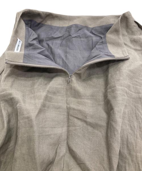 EVERYDAY I LIKE.（エヴリデイ アイ ライク）EVERYDAY I LIKE. (エヴリデイ アイ ライク) Linen Flare Skirt ブラウン サイズ:36の古着・服飾アイテム