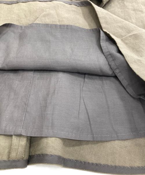 EVERYDAY I LIKE.（エヴリデイ アイ ライク）EVERYDAY I LIKE. (エヴリデイ アイ ライク) Linen Flare Skirt ブラウン サイズ:36の古着・服飾アイテム
