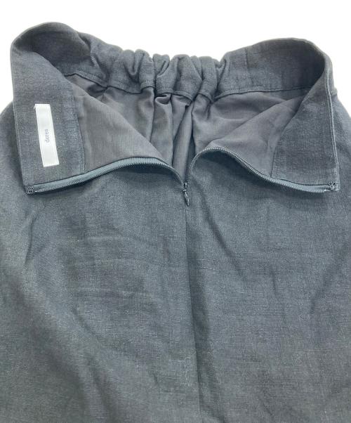deres（デレス）deres (デレス) Nina squeeze linen skirt ブラック サイズ:1Tの古着・服飾アイテム