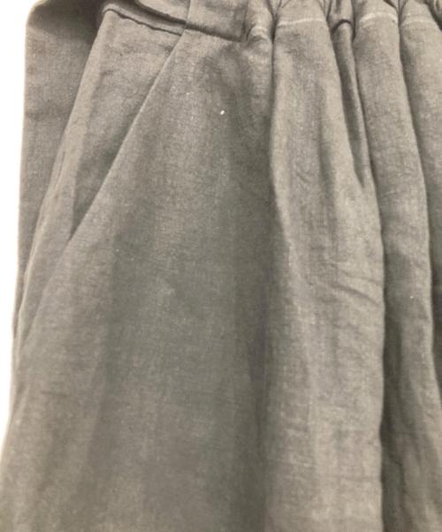 deres（デレス）deres (デレス) Nina squeeze linen skirt ブラック サイズ:1Tの古着・服飾アイテム