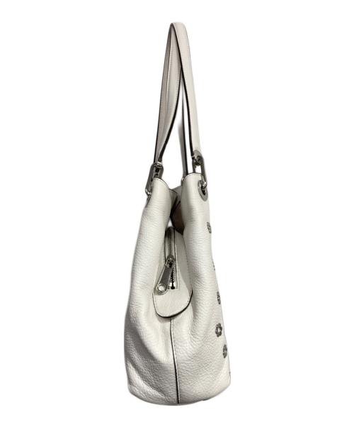 MICHAEL KORS（マイケルコース）MICHAEL KORS (マイケルコース) フラワービジュートートバッグ アイボリーの古着・服飾アイテム