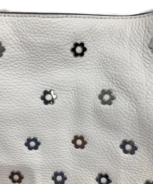 MICHAEL KORS（マイケルコース）MICHAEL KORS (マイケルコース) フラワービジュートートバッグ アイボリーの古着・服飾アイテム