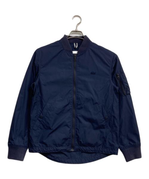 LACOSTE（ラコステ）LACOSTE (ラコステ) MA-1スタイル ナイロンブルゾン ネイビー サイズ:Sの古着・服飾アイテム