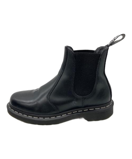 Dr.Martens（ドクターマーチン）Dr.Martens (ドクターマーチン) 2976 ホワイトステッチ チェルシーブーツ ブラック サイズ:UK5の古着・服飾アイテム