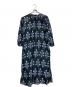 ne quittez pas (ヌキテパ) COTTON JQD MARIGOLD PRINT 長袖ワンピース ネイビー サイズ:Ｍ：18000円