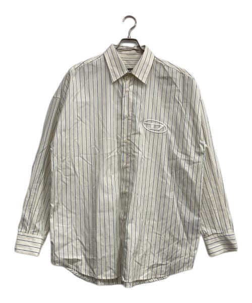 DIESEL（ディーゼル）DIESEL (ディーゼル) S-DOUBLY-STRIPE イエロー×ホワイト サイズ:50の古着・服飾アイテム