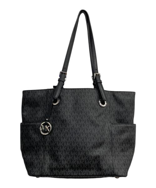 MICHAEL KORS（マイケルコース）MICHAEL KORS (マイケルコース) シグネチャートートバッグ ブラックの古着・服飾アイテム