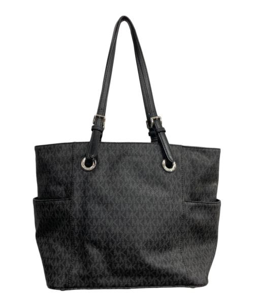 MICHAEL KORS（マイケルコース）MICHAEL KORS (マイケルコース) シグネチャートートバッグ ブラックの古着・服飾アイテム