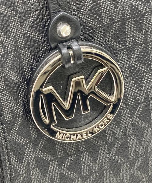MICHAEL KORS（マイケルコース）MICHAEL KORS (マイケルコース) シグネチャートートバッグ ブラックの古着・服飾アイテム