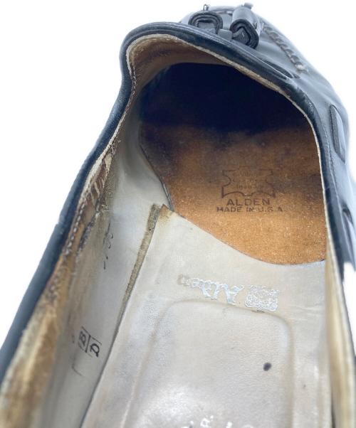 Alden（オールデン）ALDEN (オールデン) プラザ 手縫いUチップ 黒タッセルローファー ブラック サイズ:8BDの古着・服飾アイテム