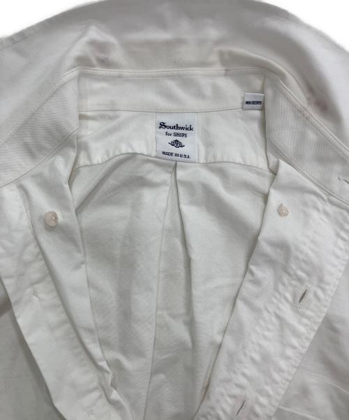 SOUTHWICK for SHIPS（サウスウィック フォー シップス）SOUTHWICK for ships (サウスウィック フォー シップス) ボタンダウンシャツ ホワイト サイズ:15 1/2の古着・服飾アイテム