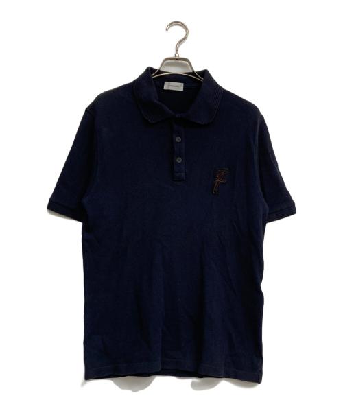 Ferragamo（フェラガモ）Ferragamo (フェラガモ) ポロシャツ ネイビー サイズ:Ⅿの古着・服飾アイテム