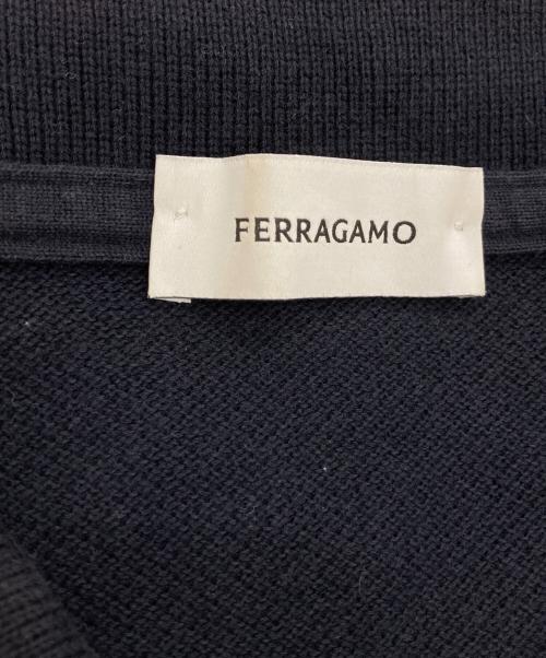 Ferragamo（フェラガモ）Ferragamo (フェラガモ) ポロシャツ ネイビー サイズ:Ⅿの古着・服飾アイテム