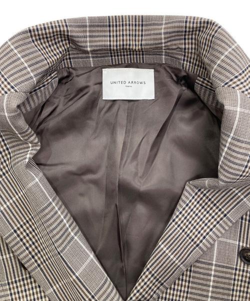 UNITED ARROWS（ユナイテッドアローズ）UNITED ARROWS (ユナイテッドアローズ) ダブルボタン ブレザー ブラウン サイズ:38の古着・服飾アイテム