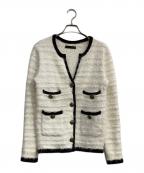 Curensologyカレンソロジー）の古着「Mole Tweed Cardigan」｜アイボリー×ブラック