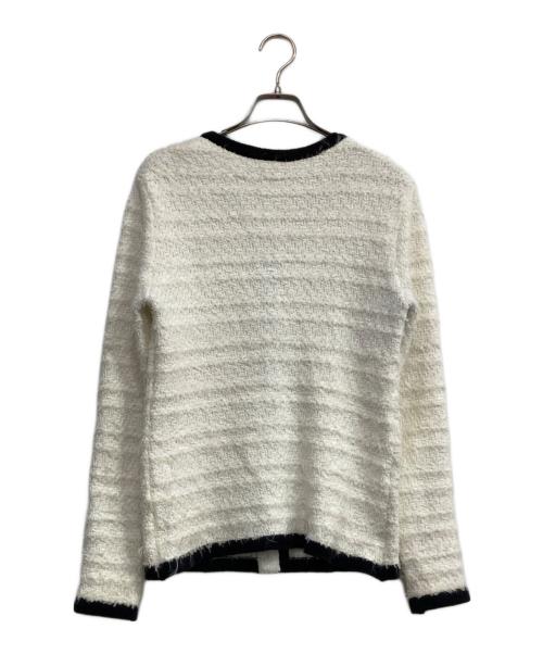 Curensology（カレンソロジー）Curensology (カレンソロジー) Mole Tweed Cardigan アイボリー×ブラック サイズ:FREEの古着・服飾アイテム