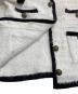 中古・古着 Curensology (カレンソロジー) Mole Tweed Cardigan アイボリー×ブラック サイズ:FREE：6000円
