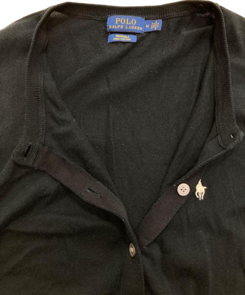 POLO RALPH LAUREN（ポロ・ラルフローレン）POLO RALPH LAUREN (ポロ・ラルフローレン) ニットカーディガン ブラック サイズ:Ｍの古着・服飾アイテム