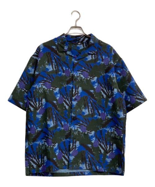 THE NORTH FACE（ザ ノース フェイス）THE NORTH FACE (ザ ノース フェイス) S/S Aloha Vent Shirt ブルー×グリーン サイズ:XLの古着・服飾アイテム