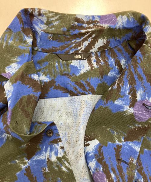 THE NORTH FACE（ザ ノース フェイス）THE NORTH FACE (ザ ノース フェイス) S/S Aloha Vent Shirt ブルー×グリーン サイズ:XLの古着・服飾アイテム