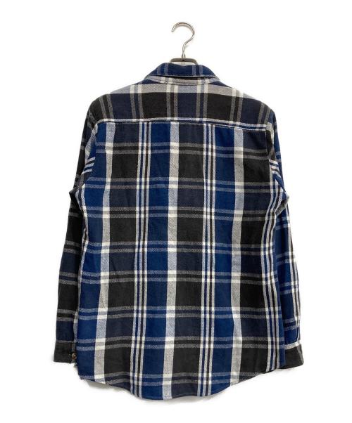 FIVE BROTHER（ファイブブラザー）FIVE BROTHER (ファイブブラザー) チェックネルシャツ ブルー サイズ:2XLの古着・服飾アイテム