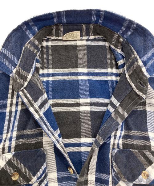 FIVE BROTHER（ファイブブラザー）FIVE BROTHER (ファイブブラザー) チェックネルシャツ ブルー サイズ:2XLの古着・服飾アイテム