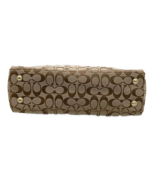 COACH（コーチ）COACH (コーチ) シグネチャートートバッグ ブラウンの古着・服飾アイテム