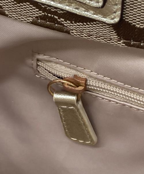 COACH（コーチ）COACH (コーチ) シグネチャートートバッグ ブラウンの古着・服飾アイテム