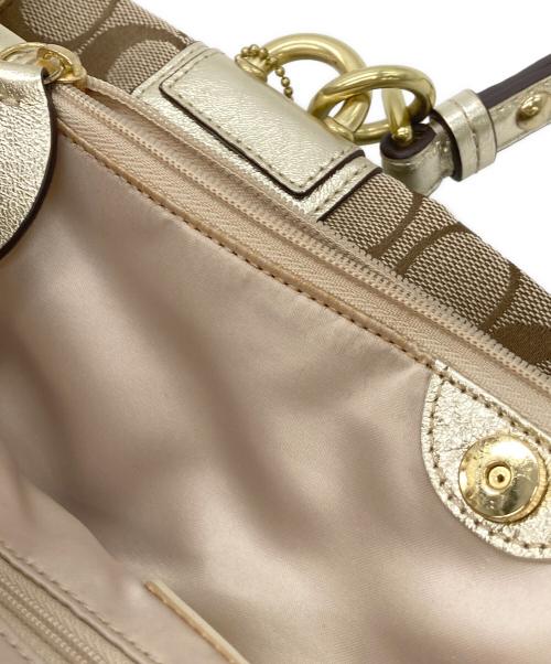COACH（コーチ）COACH (コーチ) シグネチャートートバッグ ブラウンの古着・服飾アイテム