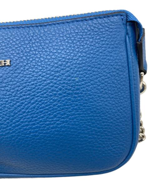 COACH（コーチ）COACH (コーチ) チェーン ハンドポーチ ブルーの古着・服飾アイテム
