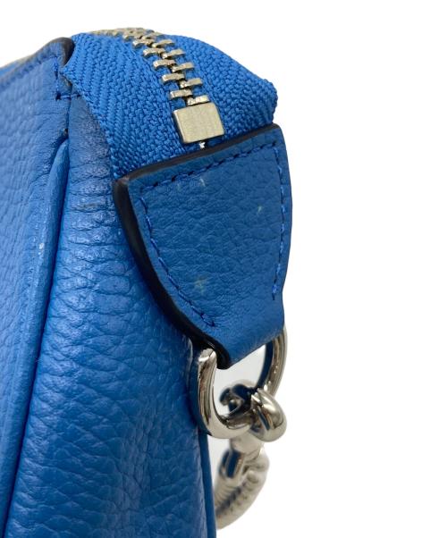 COACH（コーチ）COACH (コーチ) チェーン ハンドポーチ ブルーの古着・服飾アイテム