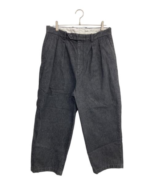 STEVEN ALAN（スティーブンアラン）STEVEN ALAN (スティーブンアラン) 13.5oz デニム インツープリーツ ドレス トラウザーズ グレー サイズ:XLの古着・服飾アイテム
