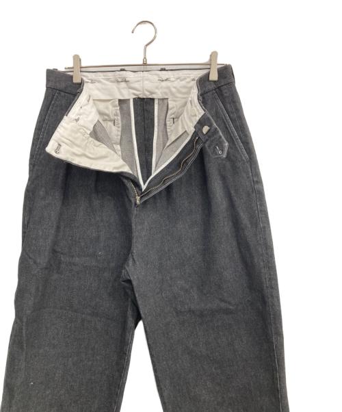 STEVEN ALAN（スティーブンアラン）STEVEN ALAN (スティーブンアラン) 13.5oz デニム インツープリーツ ドレス トラウザーズ グレー サイズ:XLの古着・服飾アイテム