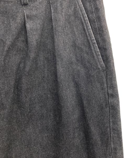 STEVEN ALAN（スティーブンアラン）STEVEN ALAN (スティーブンアラン) 13.5oz デニム インツープリーツ ドレス トラウザーズ グレー サイズ:XLの古着・服飾アイテム