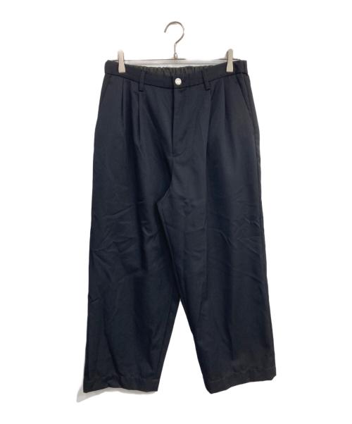 Adam et Rope（アダム エ ロペ）Adam et Rope (アダム エ ロペ) ワイド イージー デニム スラックス ブラック サイズ:SIZE　Lの古着・服飾アイテム