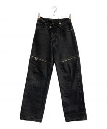 MAISON SPECIAL（メゾンスペシャル）の古着「Side Slash Denim Pants」｜ブラック