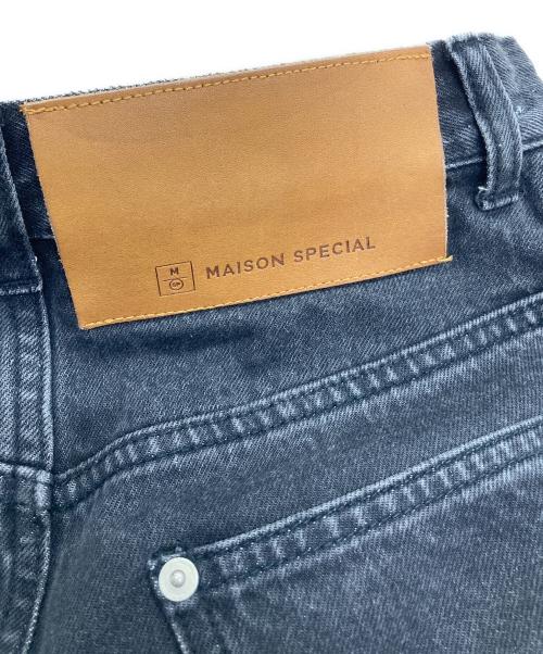 MAISON SPECIAL（メゾンスペシャル）MAISON SPECIAL (メゾンスペシャル) Side Slash Denim Pants ブラック サイズ:36の古着・服飾アイテム