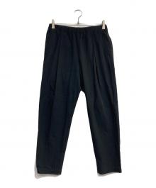 evam eva（エヴァムエヴァ）の古着「easy tuck pants」｜ブラック