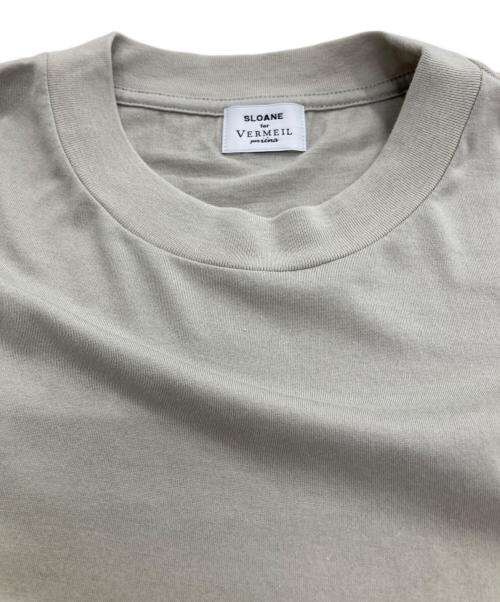 VERMEIL par iena（ヴェルメイユ パー イエナ）VERMEIL par iena (ヴェルメイユ パー イエナ) SLOANE (スローン) 別注Tシャツ ベージュ サイズ:Freeの古着・服飾アイテム
