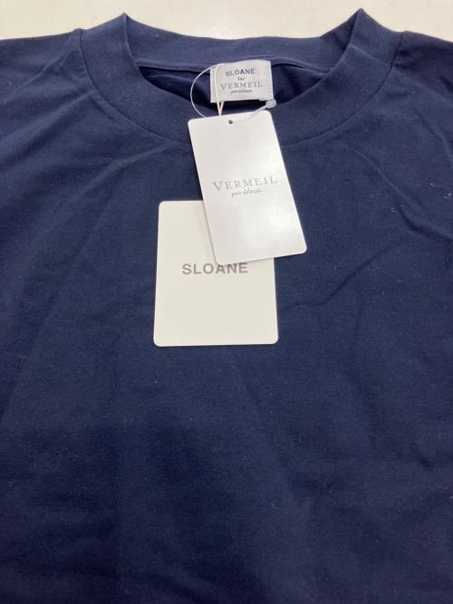 VERMEIL par iena（ヴェルメイユ パー イエナ）VERMEIL par iena (ヴェルメイユ パー イエナ) SLOANE (スローン) 別注Tシャツ ネイビー サイズ:F 未使用品の古着・服飾アイテム