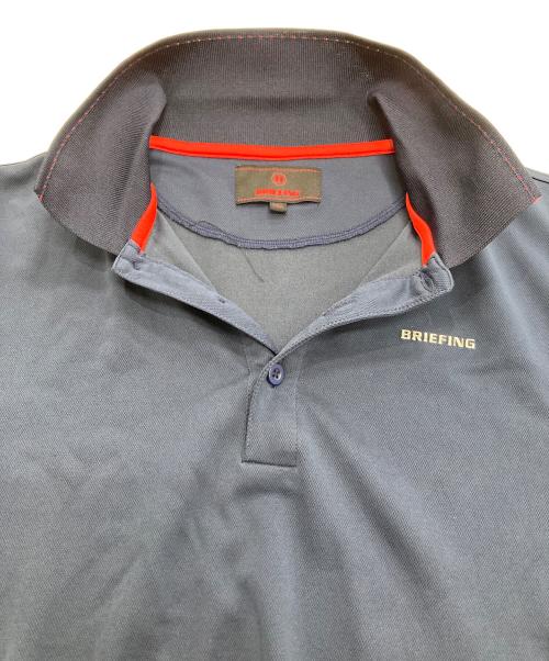 BRIEFING（ブリーフィング）BRIEFING (ブリーフィング) BASIC POLO SHIRTS ネイビー サイズ:Lの古着・服飾アイテム