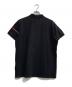 MONCLER (モンクレール) 袖ワッペン刺繍 鹿の子 半袖ポロシャツ ブラック サイズ:XXL：7000円