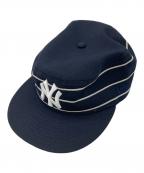 New Era×BEAMSニューエラ×ビームス）の古着「PILLBOX CAP」｜ネイビー