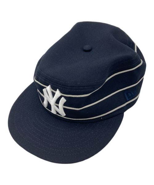 New Era（ニューエラ）New Era (ニューエラ) BEAMS (ビームス) PILLBOX CAP ネイビーの古着・服飾アイテム
